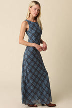 Sloane Plaid Maxi Dress