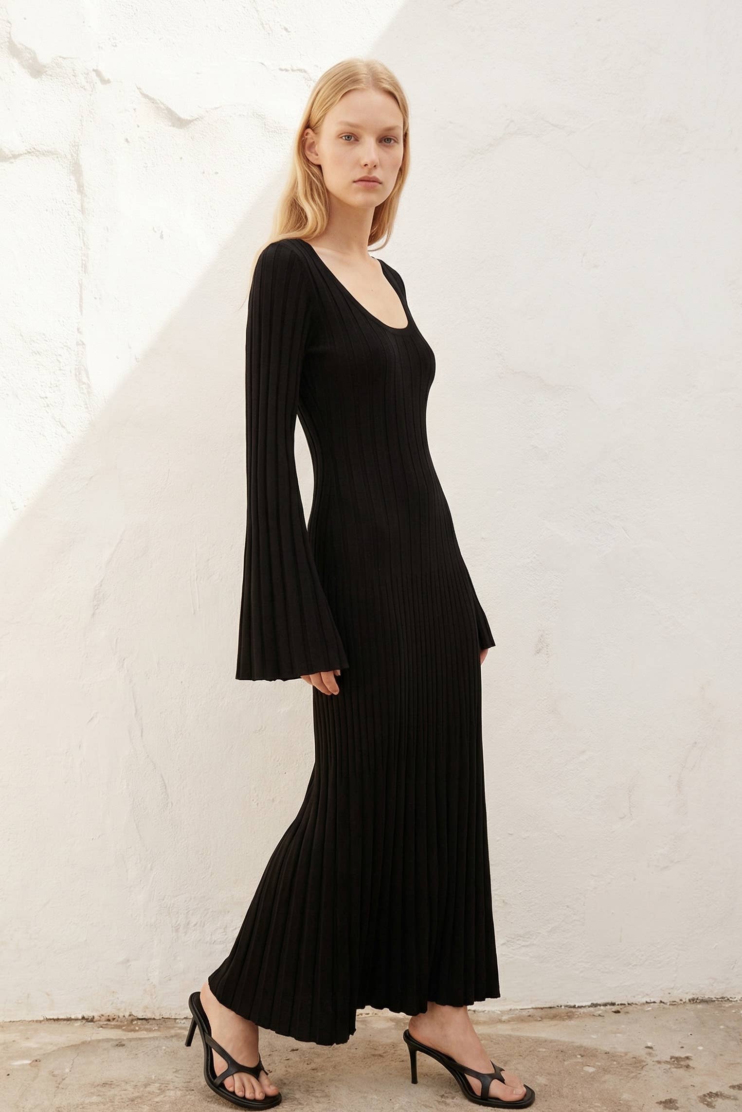 Knit Bell Sleeve Dress