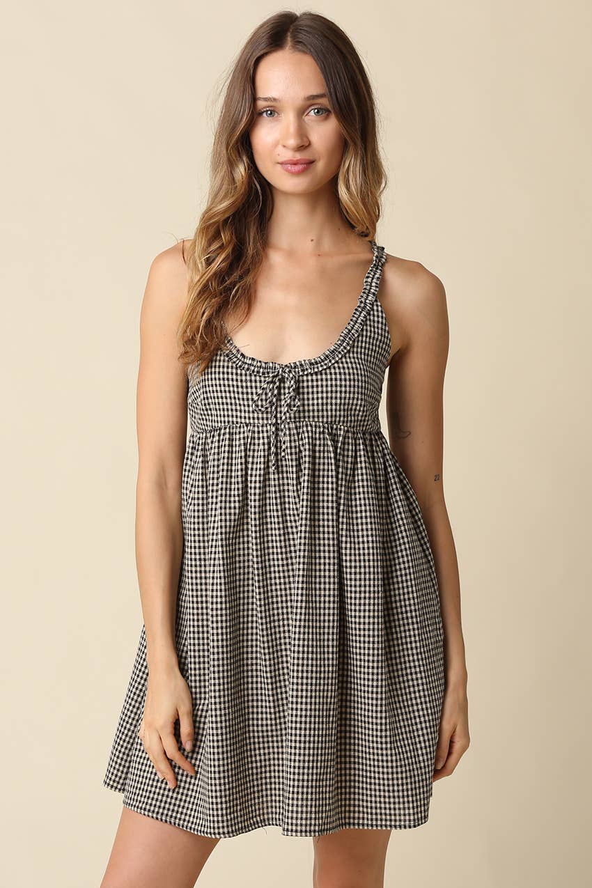 Camilla Gingham Mini Dress