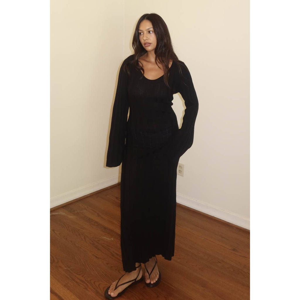 Knit Bell Sleeve Dress