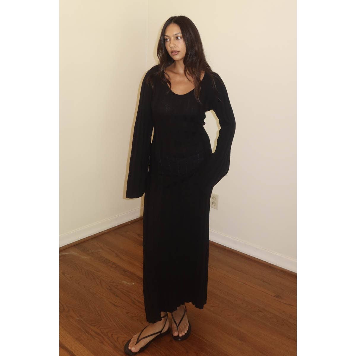 Knit Bell Sleeve Dress