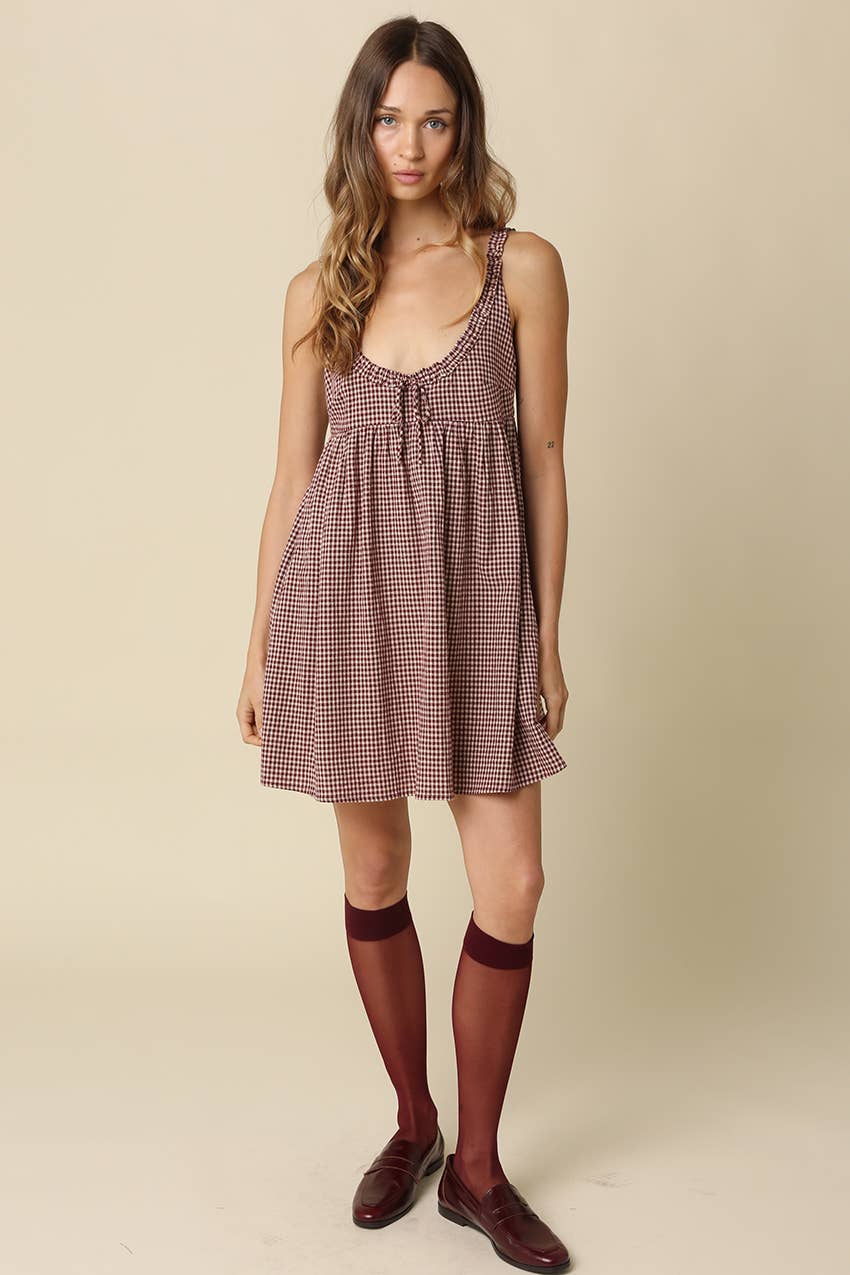 Camilla Gingham Mini Dress