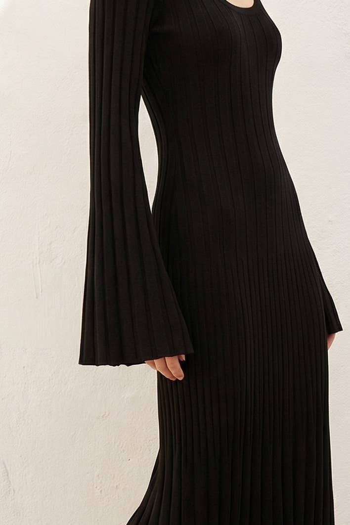Knit Bell Sleeve Dress