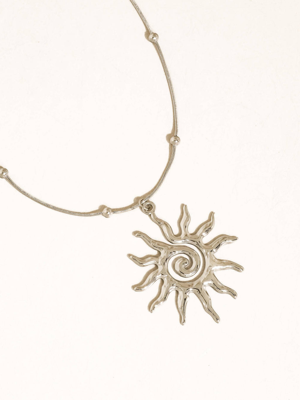 Taiyo 18K Gold Non-Tarnish Boho Sun Necklace