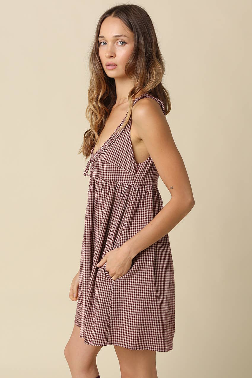 Camilla Gingham Mini Dress