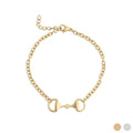 18K Gold PVD Stainless Steel Horsebit Bracelet