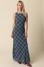 Sloane Plaid Maxi Dress