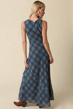Sloane Plaid Maxi Dress