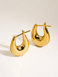 Quinn 18K Classic Droplet Hoop Earring