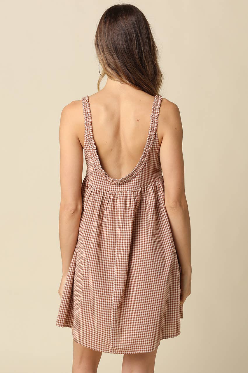 Camilla Gingham Mini Dress