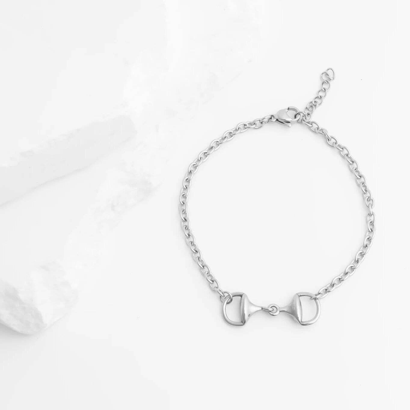 18K Gold PVD Stainless Steel Horsebit Bracelet
