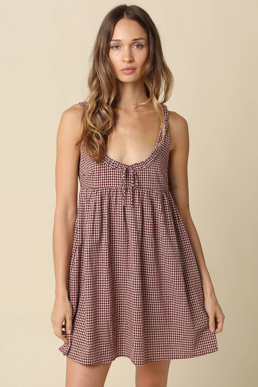 Camilla Gingham Mini Dress