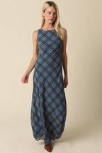 Sloane Plaid Maxi Dress